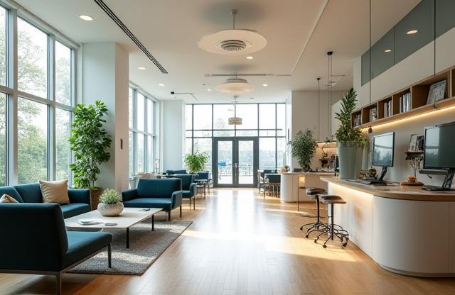 Interior view of the modern and inviting De Reisplanner office in Utrecht